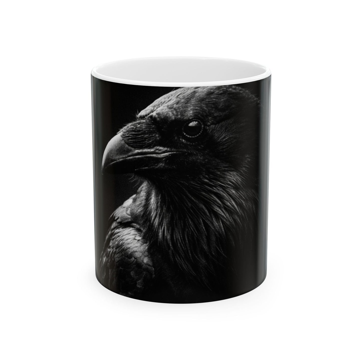 The Raven Mug — Black Feather Vessel - WhatsYourWhy