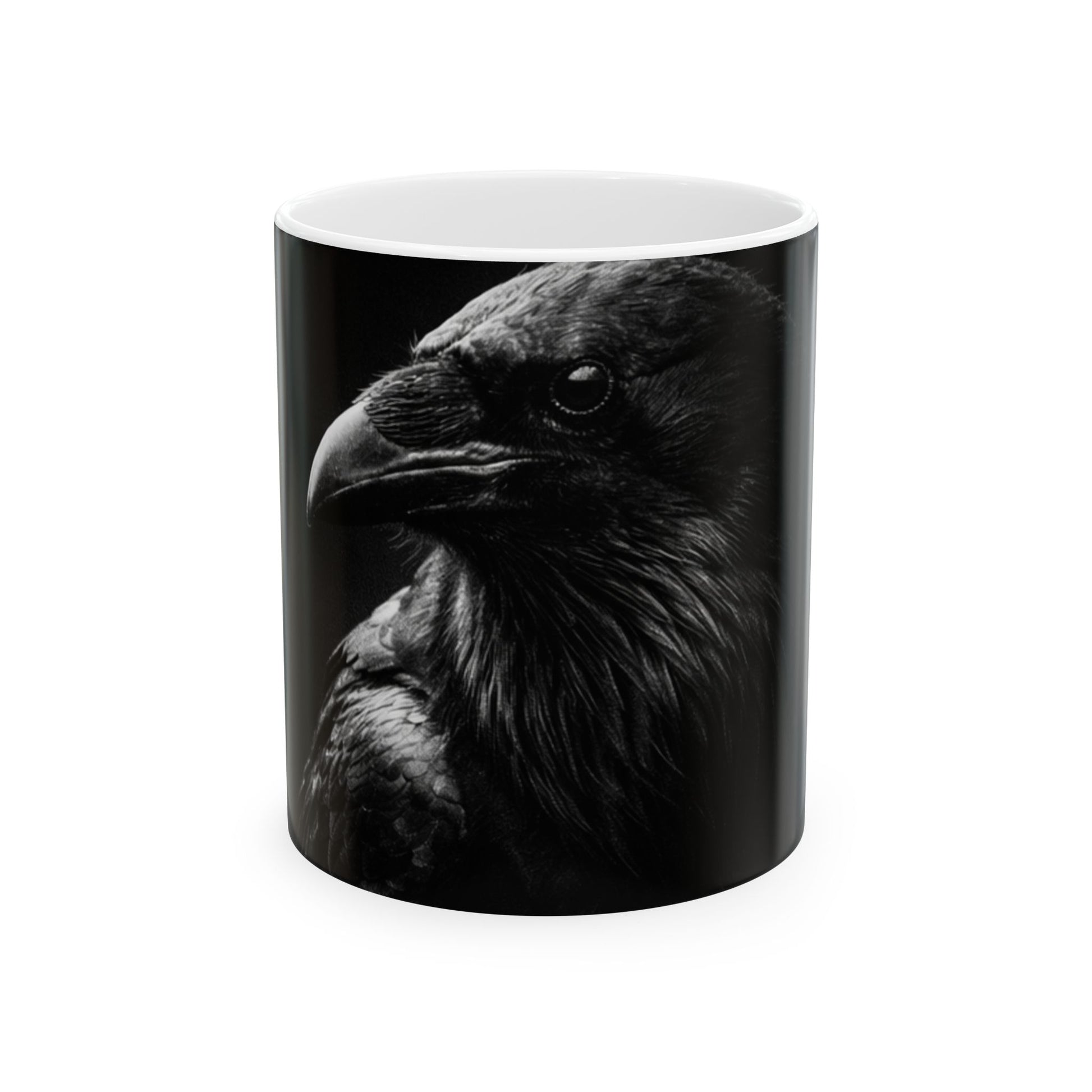 The Raven Mug — Black Feather Vessel - WhatsYourWhy