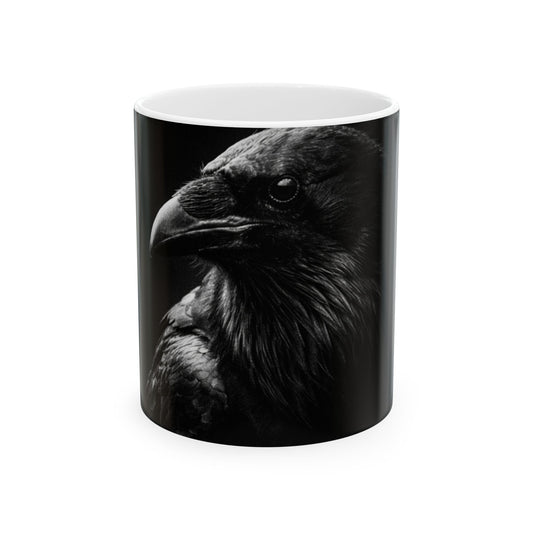 The Raven Mug — Black Feather Vessel - WhatsYourWhy