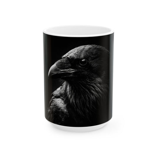 The Raven Mug — Black Feather Vessel - WhatsYourWhy